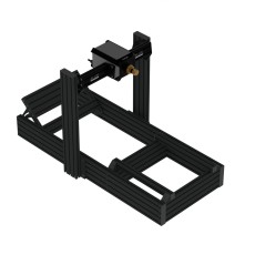 Sim racing rig 40160 zwart DD1/2 side mount